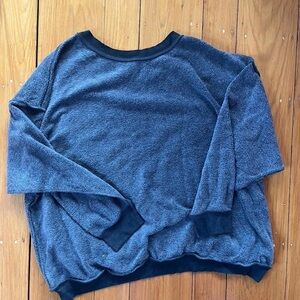 Charcoal Grey oversized crewneck sz S